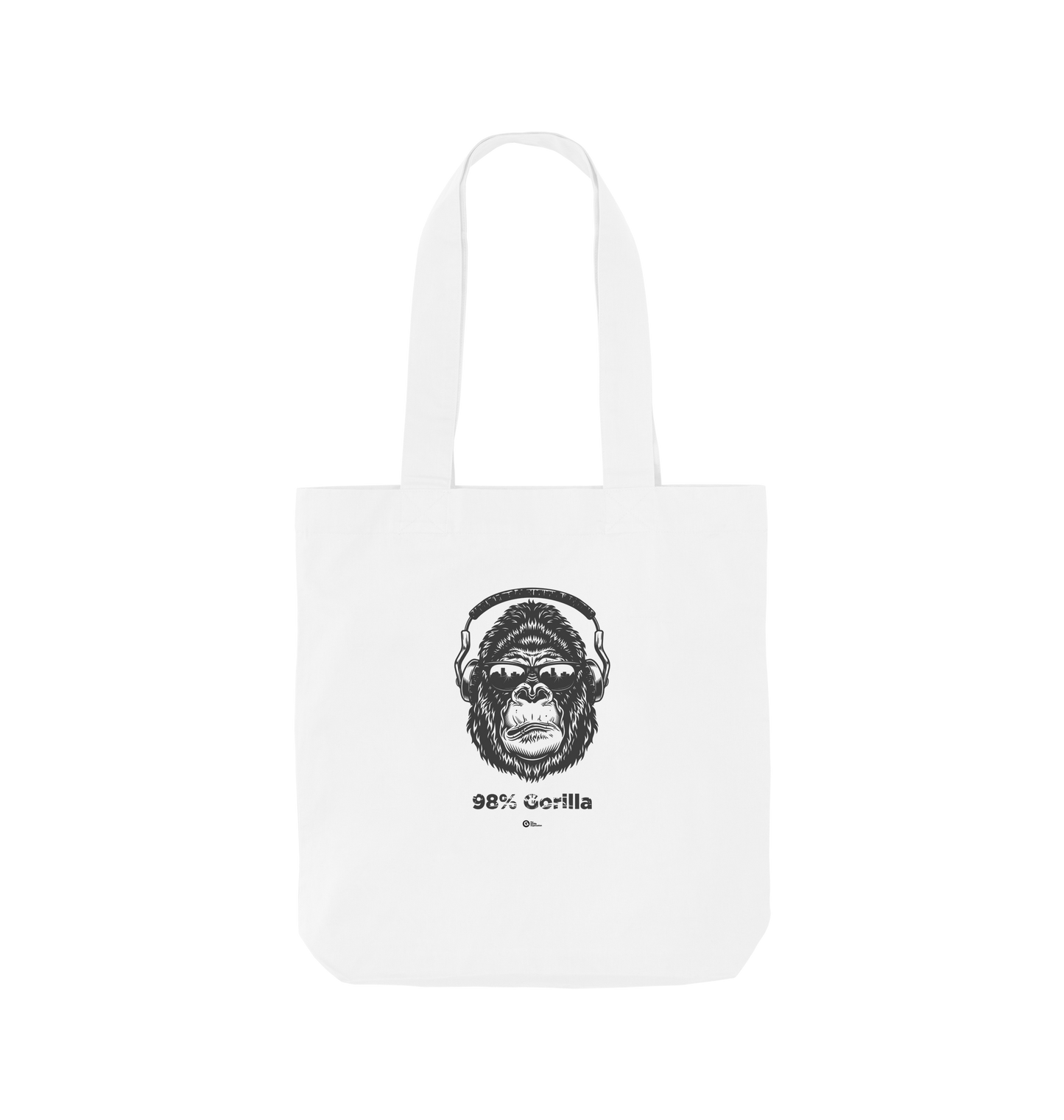 White Printed Bag Front