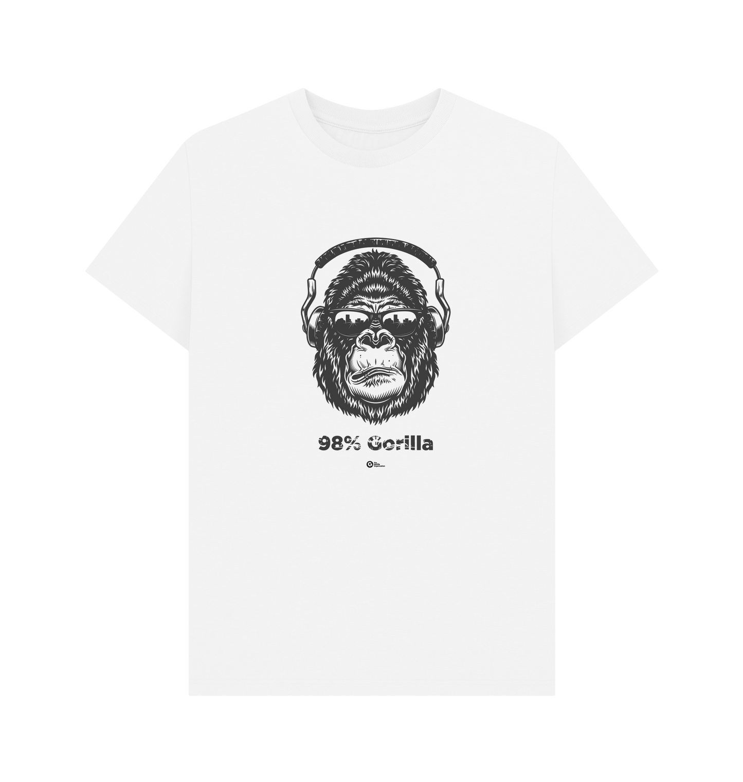 White Printed T-shirt Front