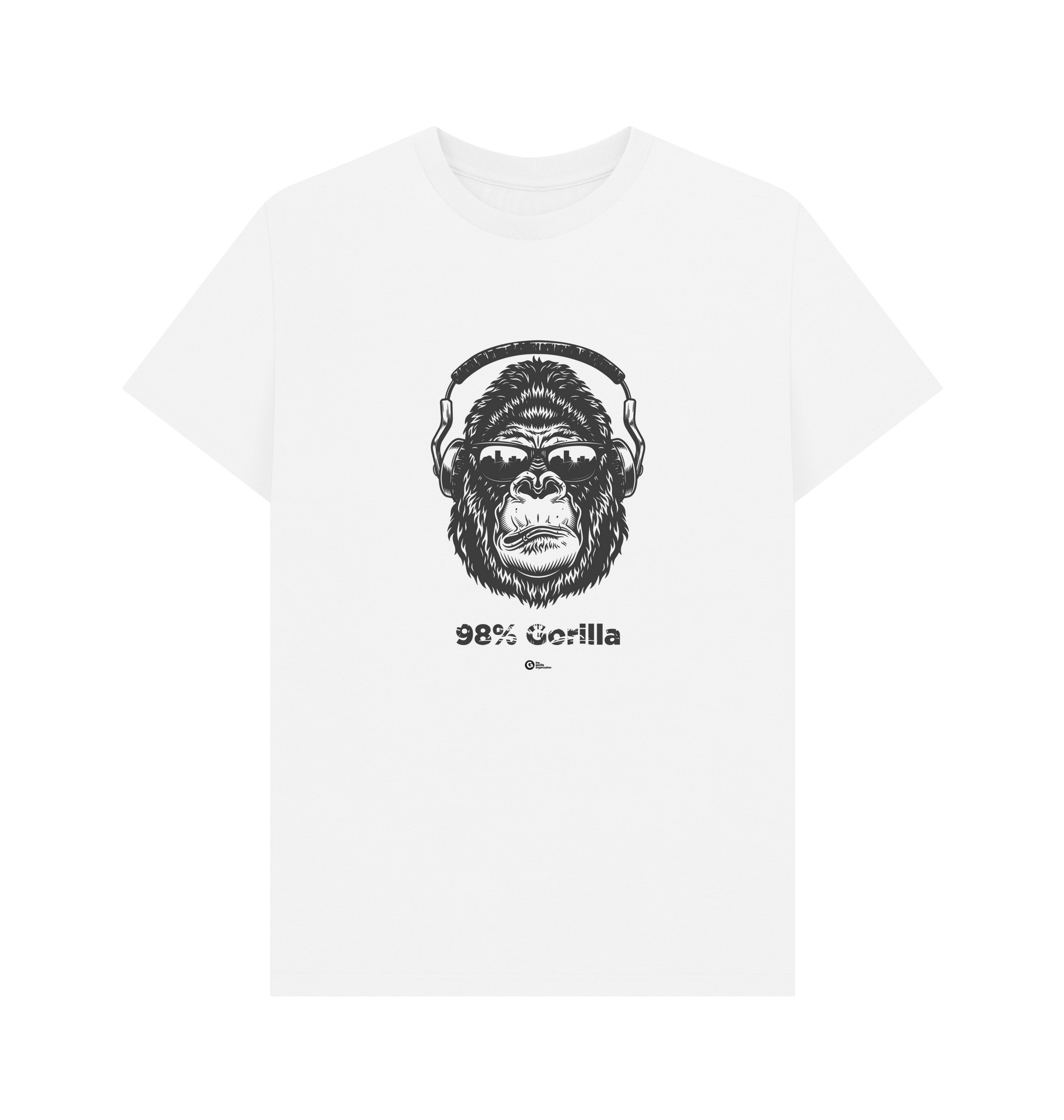 White Printed T-shirt Front