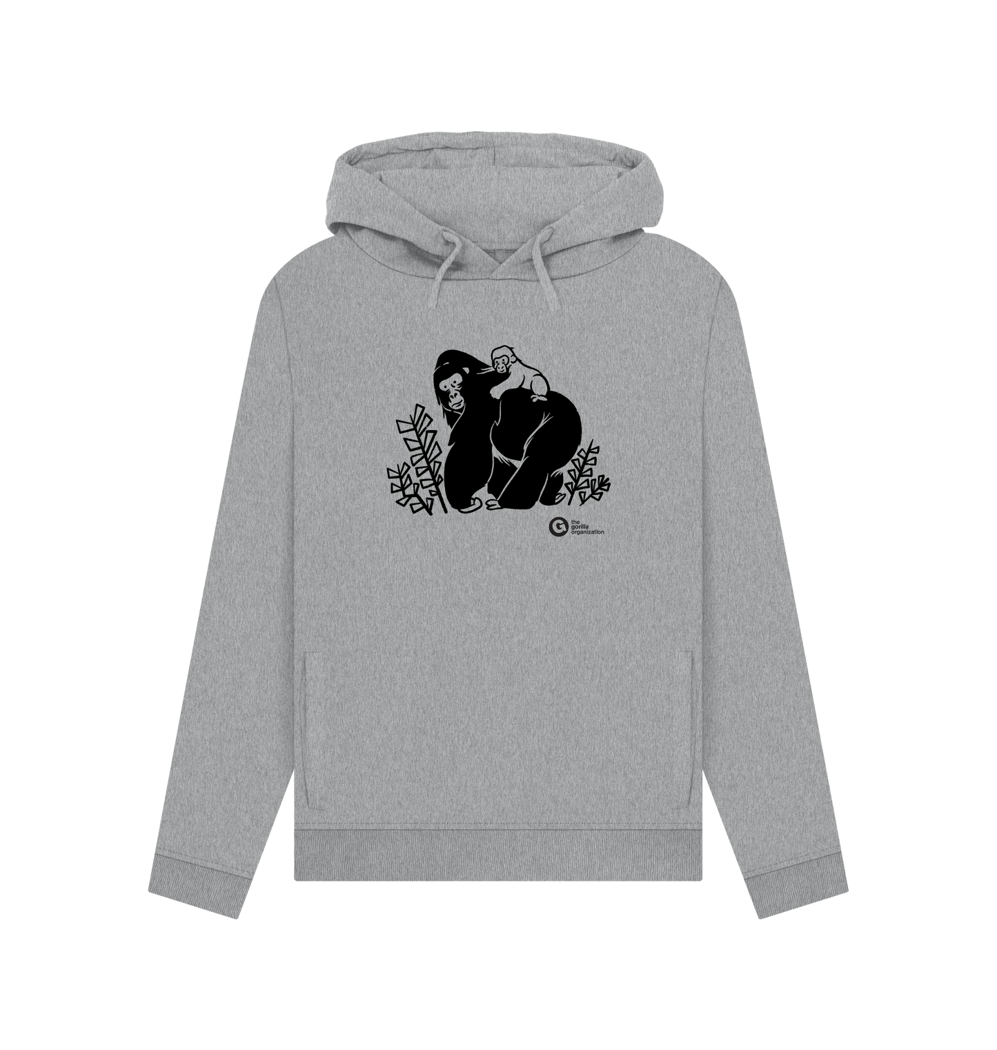 Light Heather Printed Hoody Front