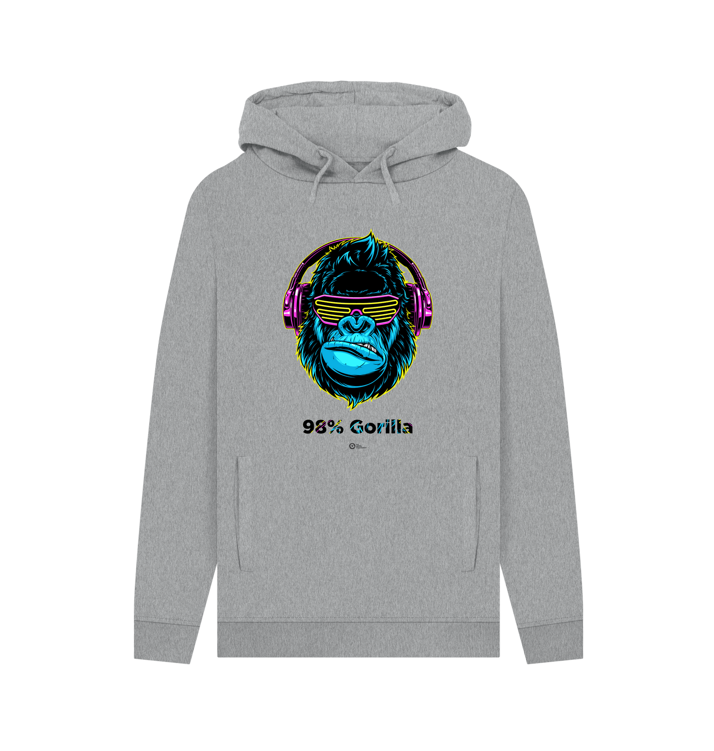 Light Heather Printed Hoody Front