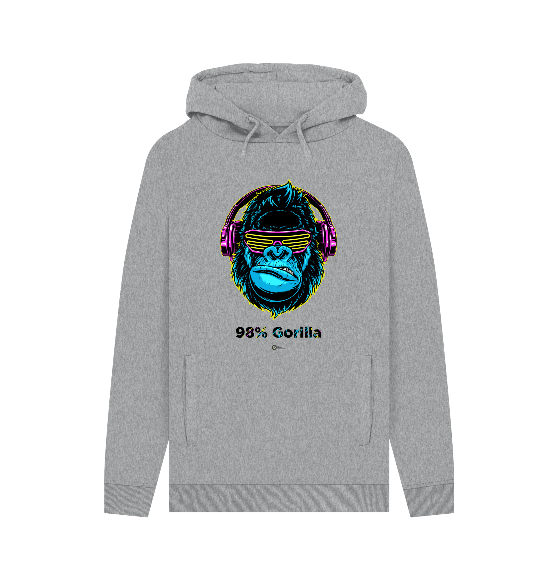 Light Heather Printed Hoody Front