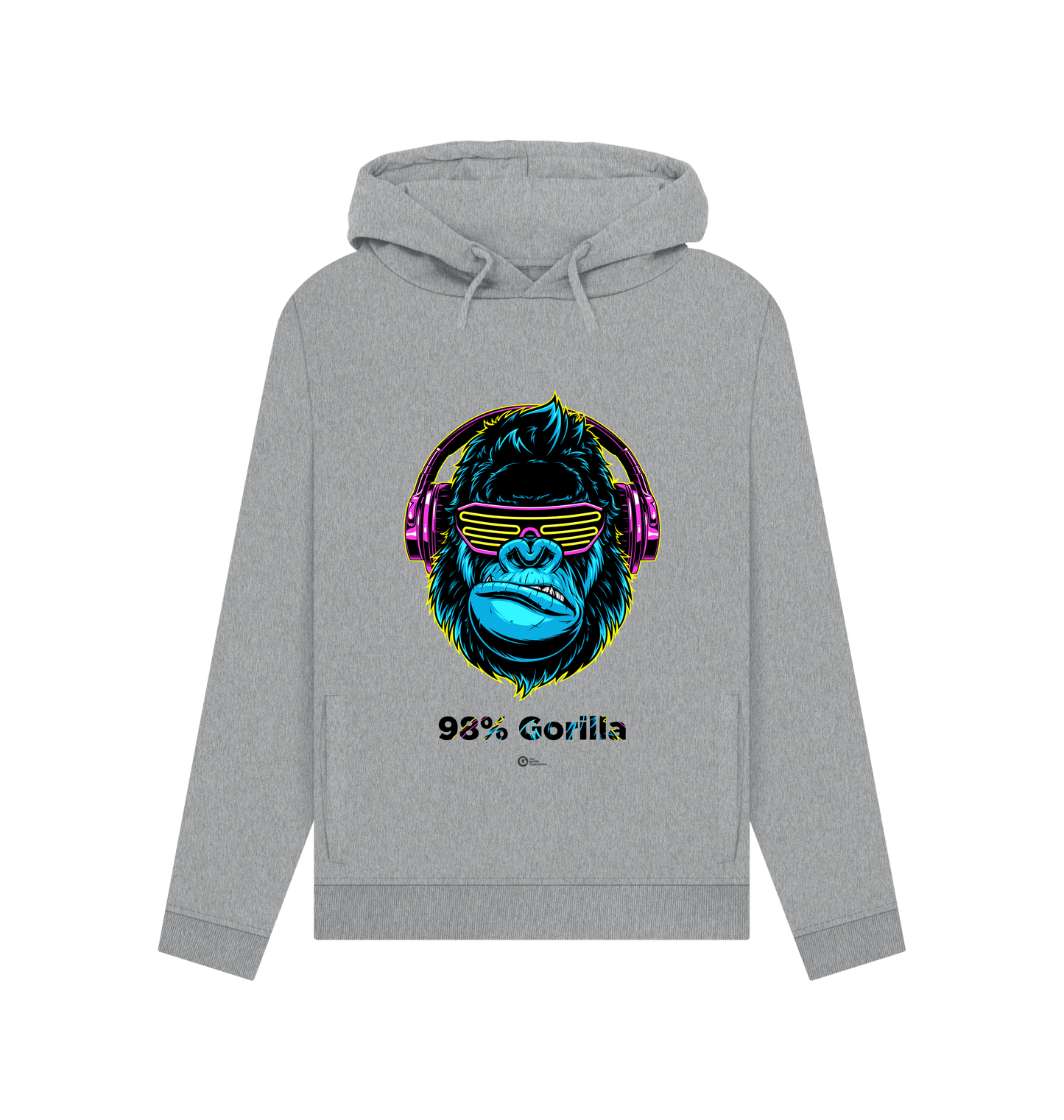 Light Heather Printed Hoody Front