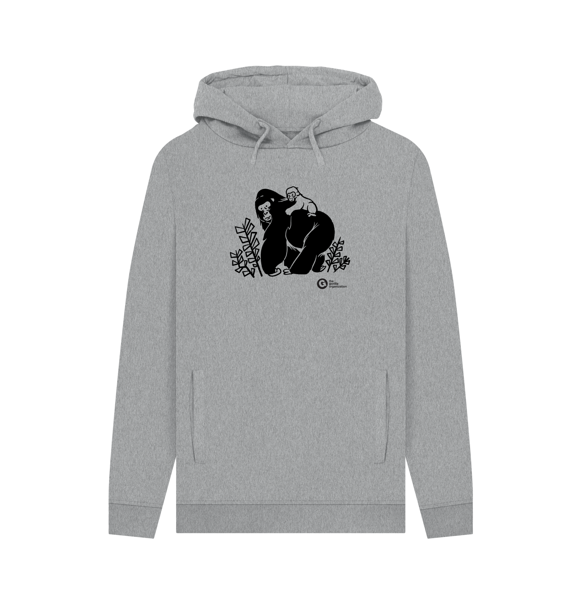 Light Heather Printed Hoody Front