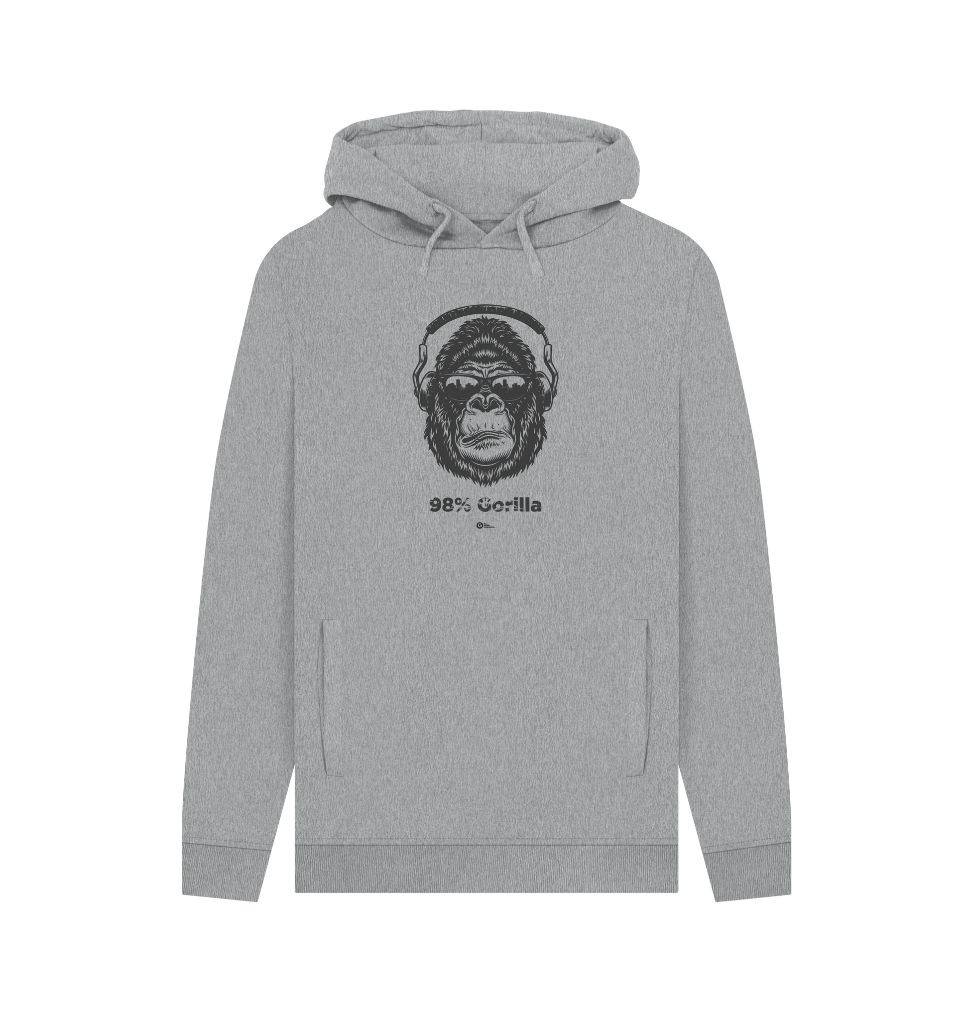 Light Heather Printed Hoody Front