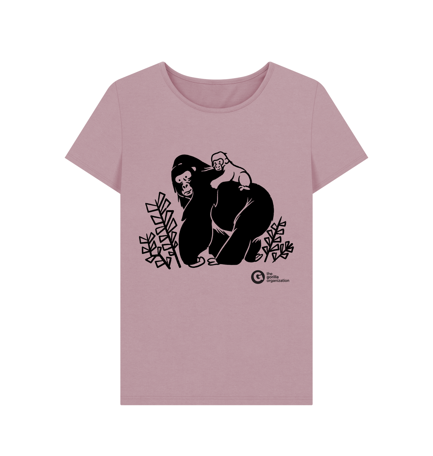 Mauve Printed T-shirt Front