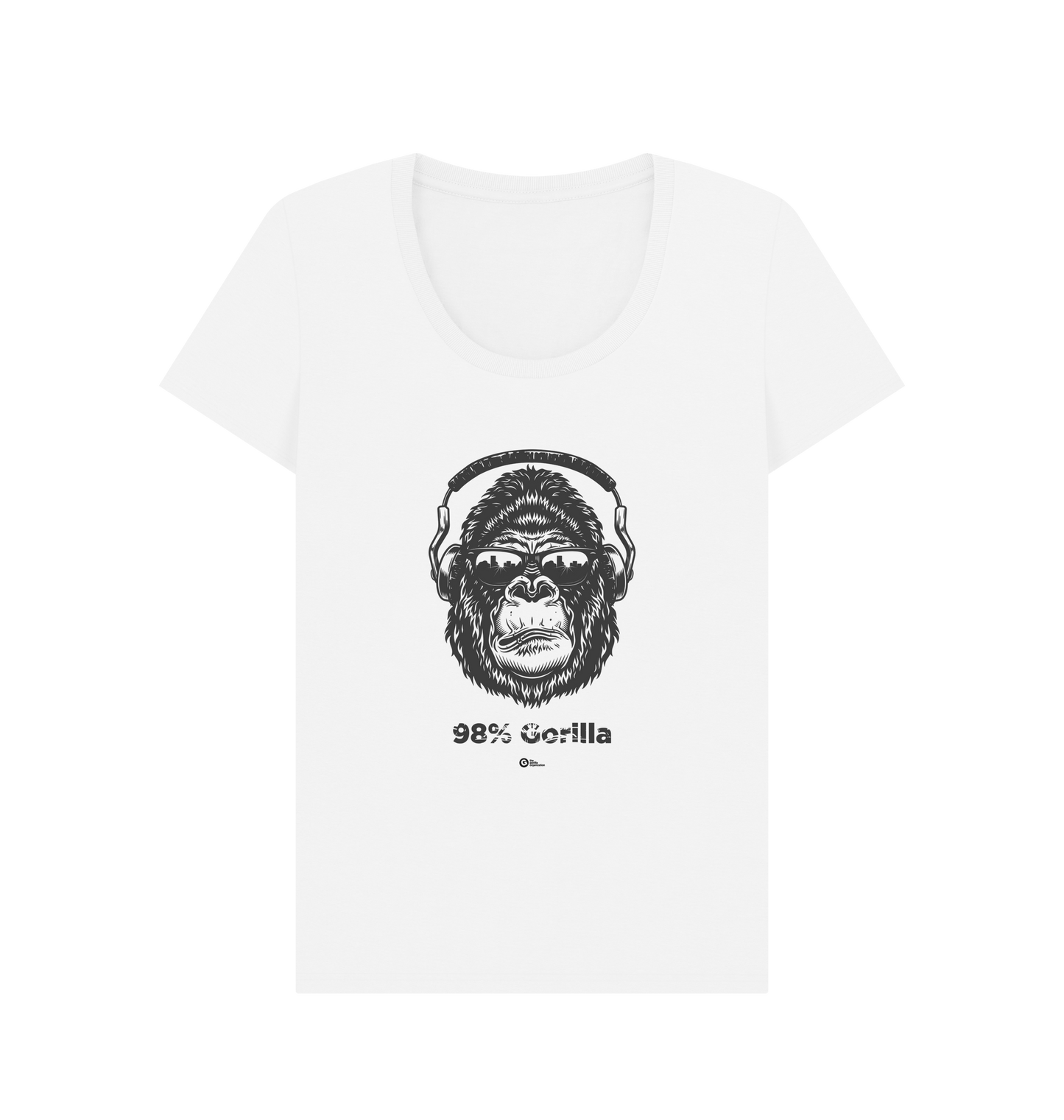 White Printed T-shirt Front