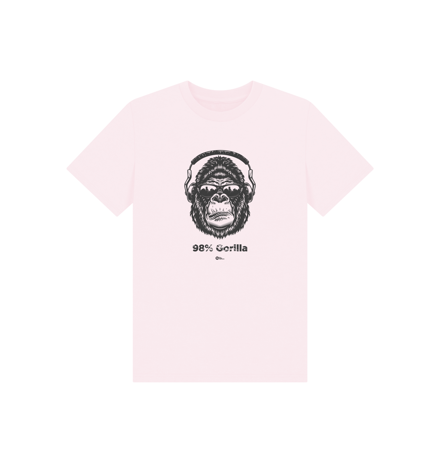Pink Printed Kids T-Shirt Front