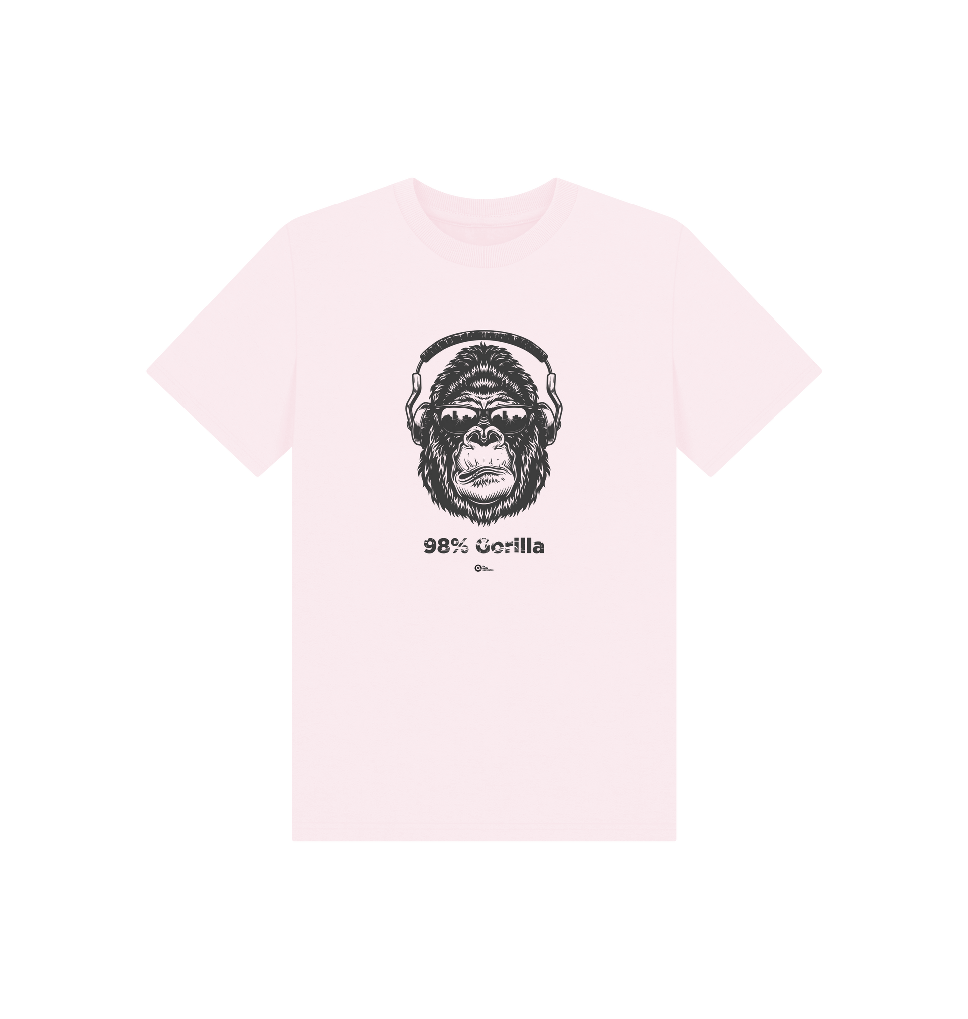 Pink Printed Kids T-Shirt Front