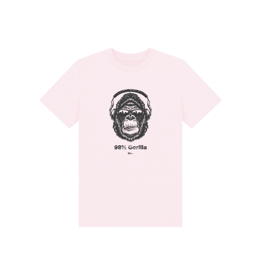 Pink Printed Kids T-Shirt Front