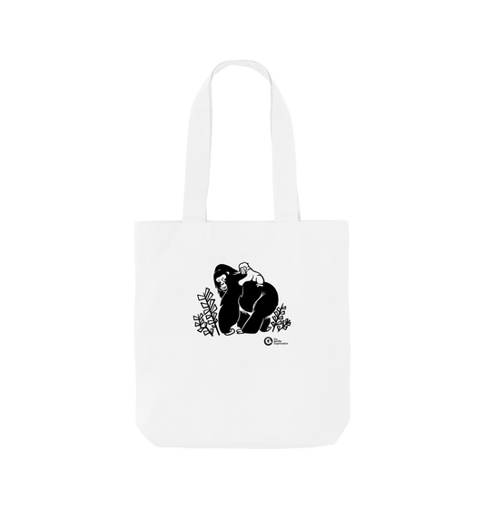 White Printed Bag Front