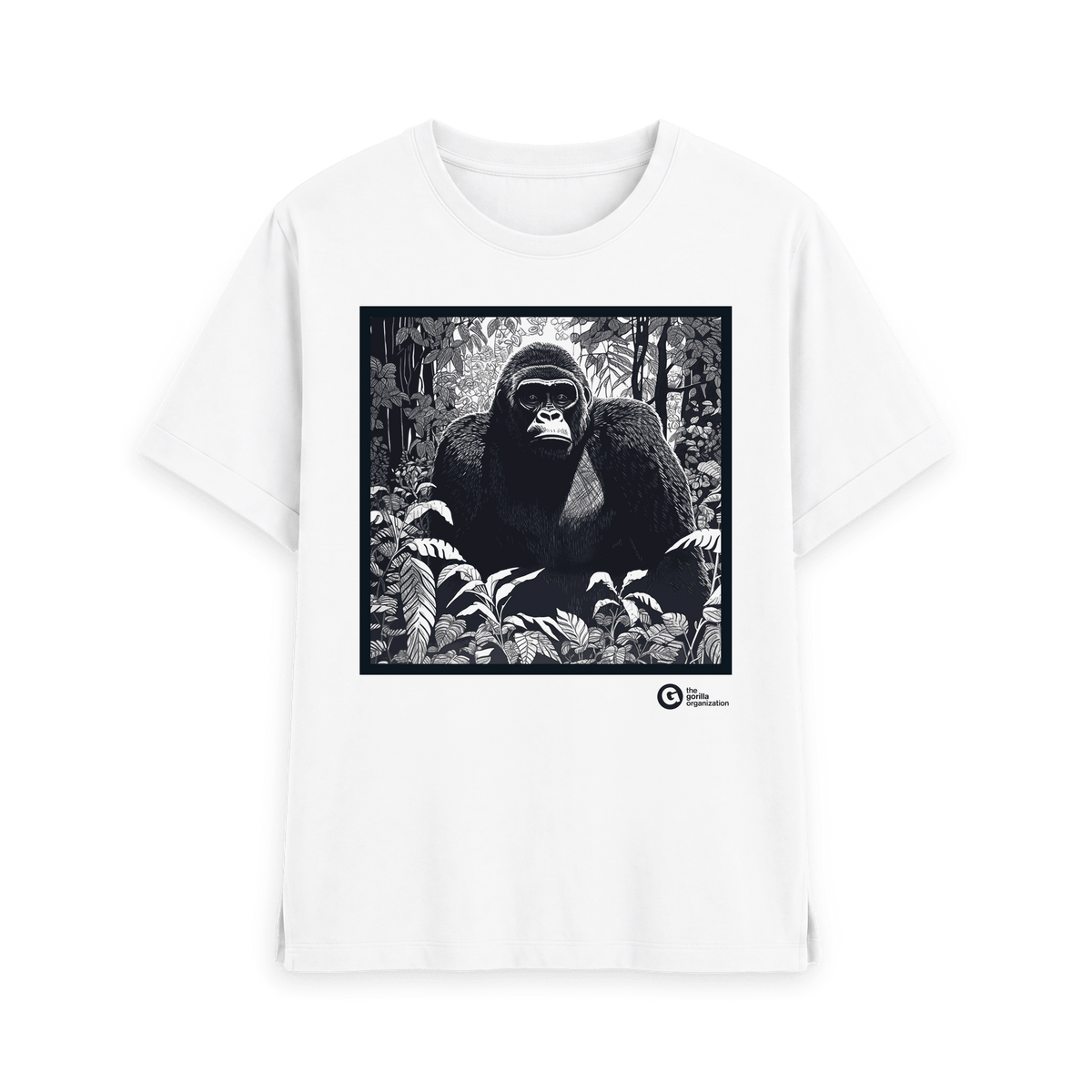 White Printed T-shirt Front