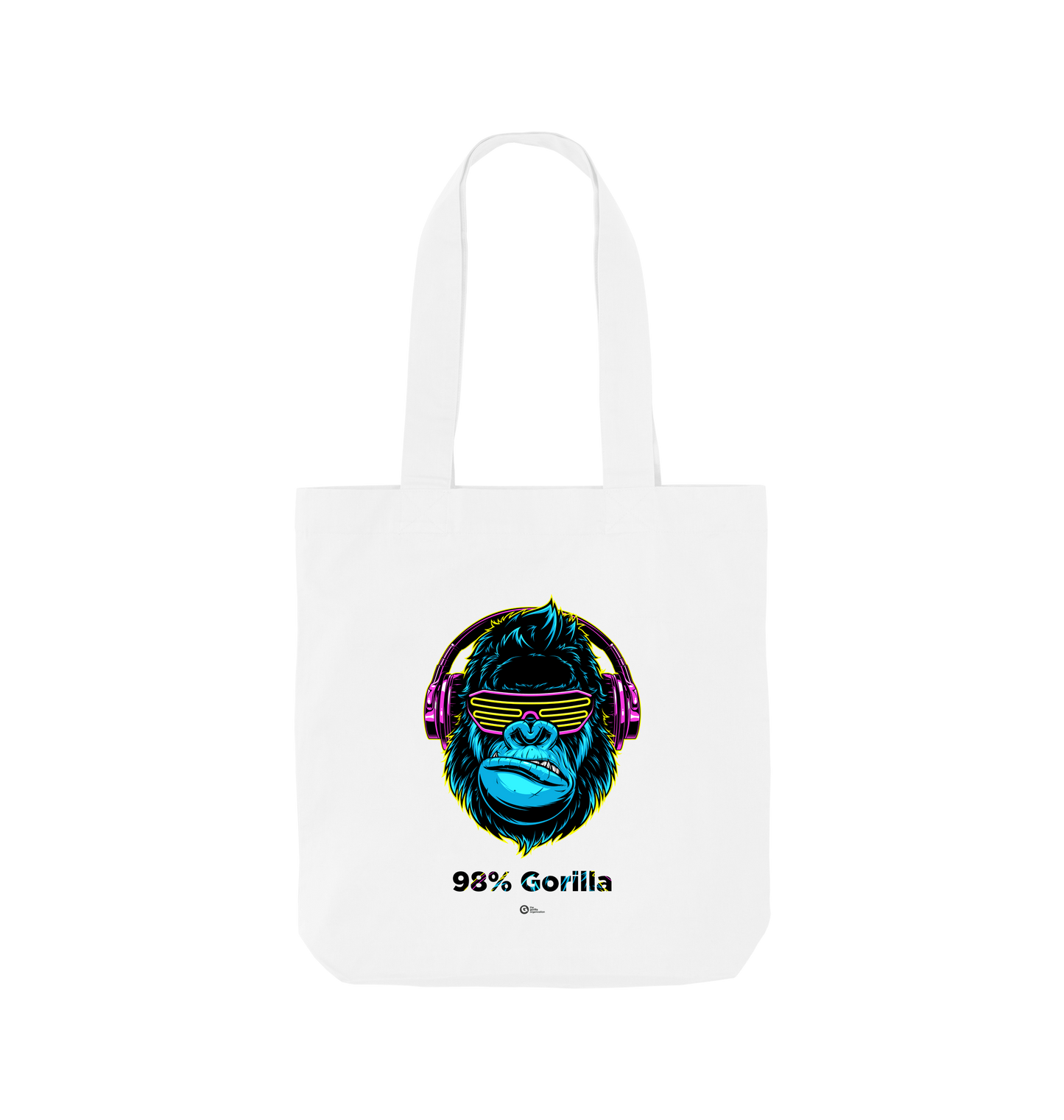 White Printed Bag Front