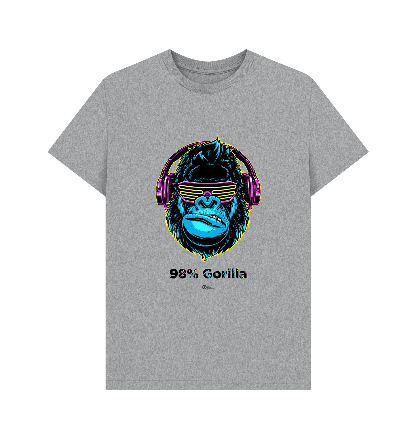 Athletic Grey Printed T-shirt Front