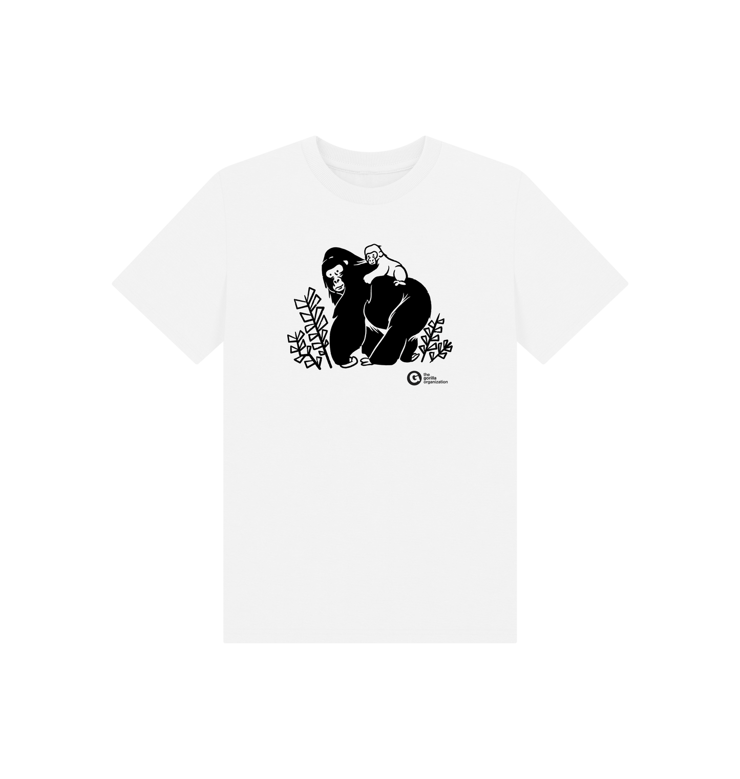 White Printed Kids T-Shirt Front