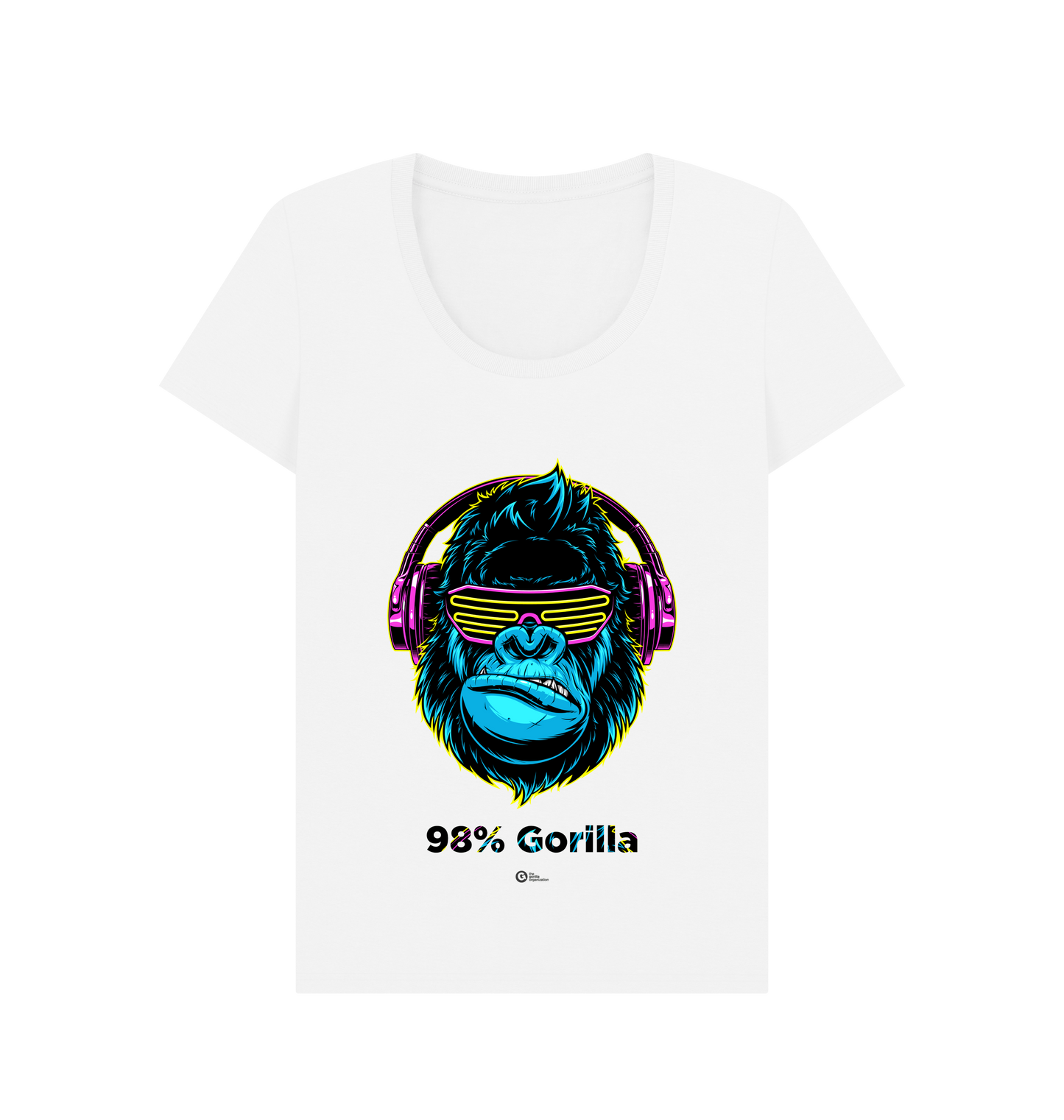 White Printed T-shirt Front