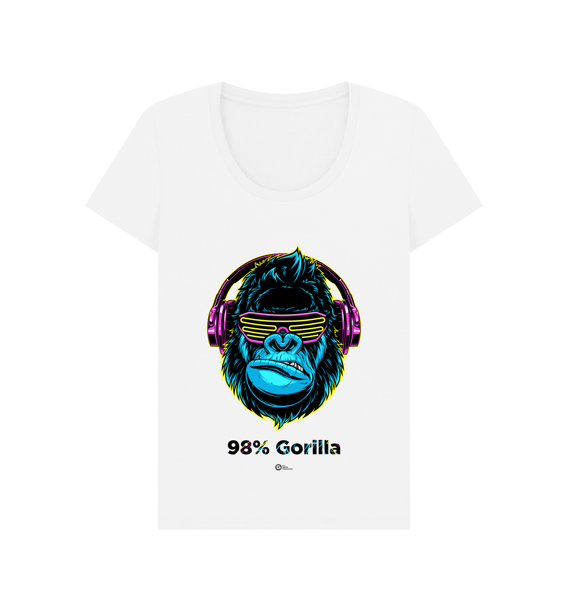 White Printed T-shirt Front