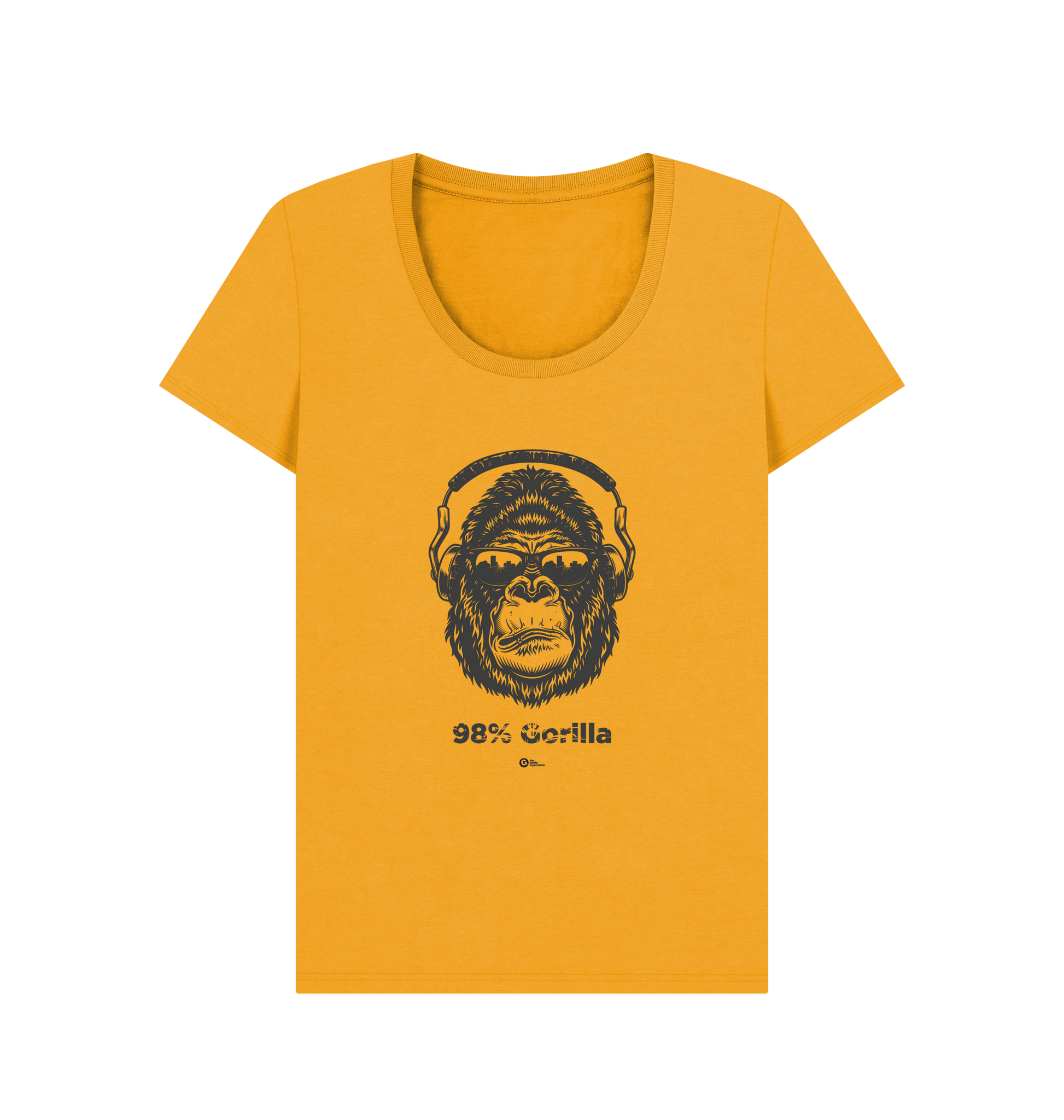 Mustard Printed T-shirt Front