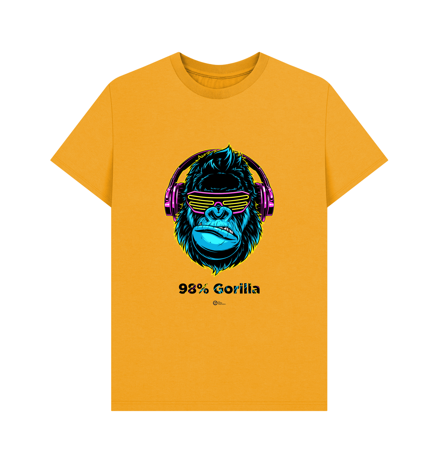 Mustard Printed T-shirt Front