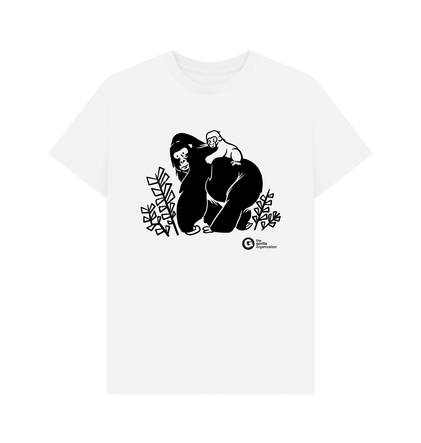 White Printed T-shirt Front